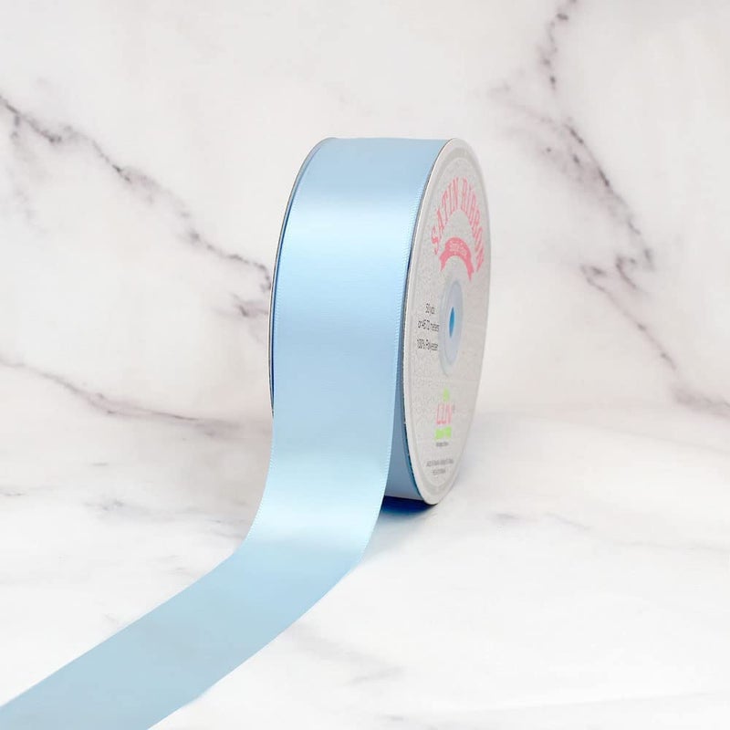 LUV RIBBONS Creative Ideas Solid Satin Ribbon, 1-1/2"/50 yd, Light Blue,PSF1102-305 - Image 4